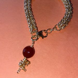 Red and gold bracelet